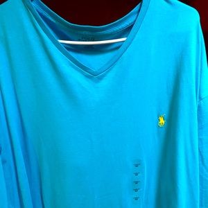 Men’s V Neck Polo T shirt New